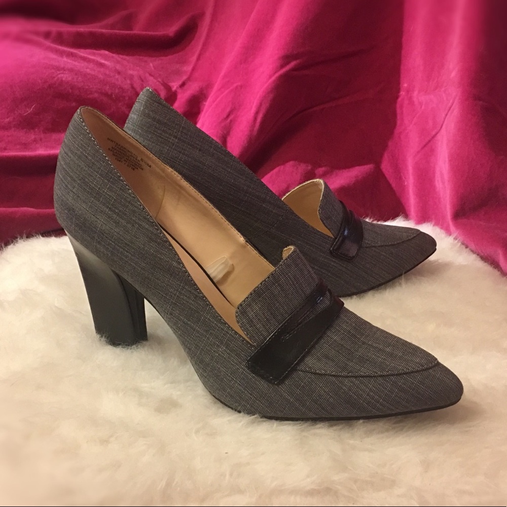 High heel loafers